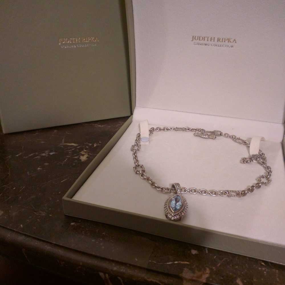 Judith Ripka necklace with enhancer